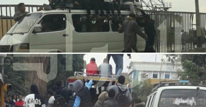 طلاب ارمنت في انتظار كارثة  وغياب مروري ورقابي تام .