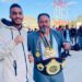 ثانوية الوحدة الوطنية يستقبل احد طالب الثانوية المتحصل حزام  الإحتراف  ببطولة  العالم كيك بوكسنج