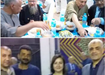 باخوم والقس هيدرا اول من استقبل الصائمين في الإفطار الجماعي لجمعية مفتاح الحياه