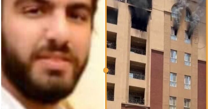 الاب وطفليه ضحية حريق بمدينة نصر