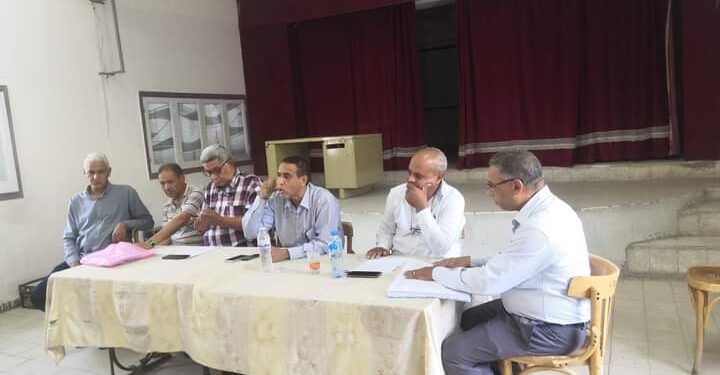 عبدالحميد يعقد اجتماعا لمديري المدارس الثانوية والاعدادية والابتدائية بإدارة ارمنت التعليمية استعدادا لبدء العام الدراسي .