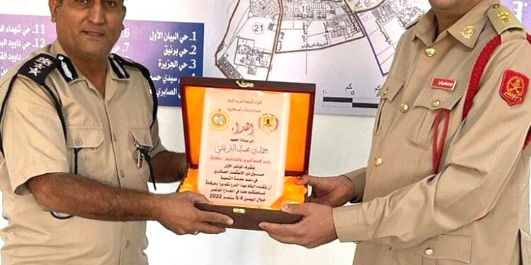 هيئة الاستثمار العسكري تكرم مطار بنبنا الدولي ومرور وتراخيص بنغازى