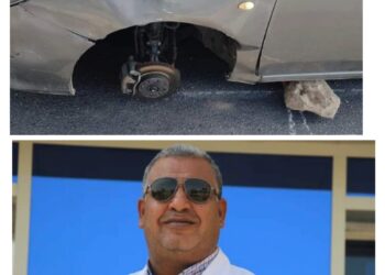 العناية الالهية تنقذ مدير مستشفي الكرنك الدولي من حادث سير .