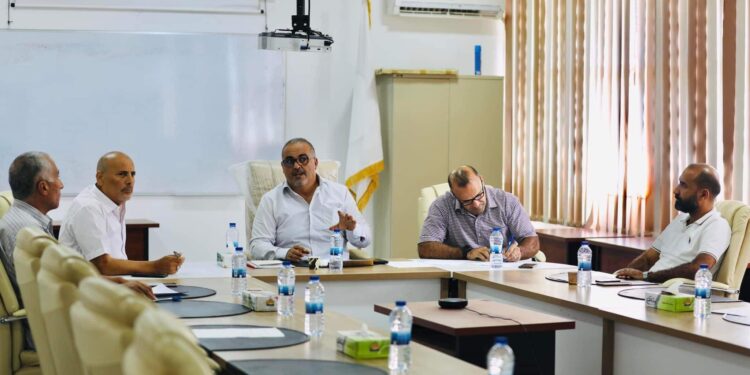 اجتماع الاتحاد الليبي العام للقوة البدنية و مكتبة التنفيذي