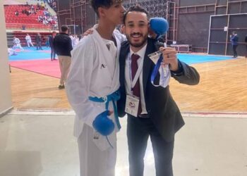 البطل بشير الدويبي يهدي ليبيا القلادة البرونزية ببطولة العالم قونيا للكاراتية
