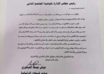 بالتمر رئيس إدارة المفوضية والمجتمع المدنى