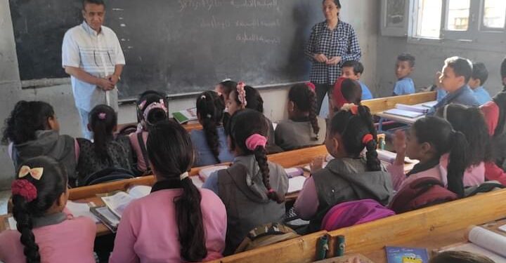 عبد الحميد يتفقد مدرسة السلام الابتدائية ضمن جولاته لمدلرس ارمنت