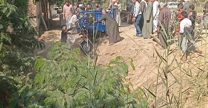 تكرار حوادث المصارف بمدخل ارمنت بعد تجاهل المسئولين لهذه المشكلة .