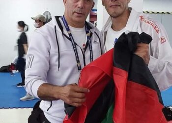 البطل الدولي محمد أبو دبوس يحرز أول قلادة عالمية لليبيا