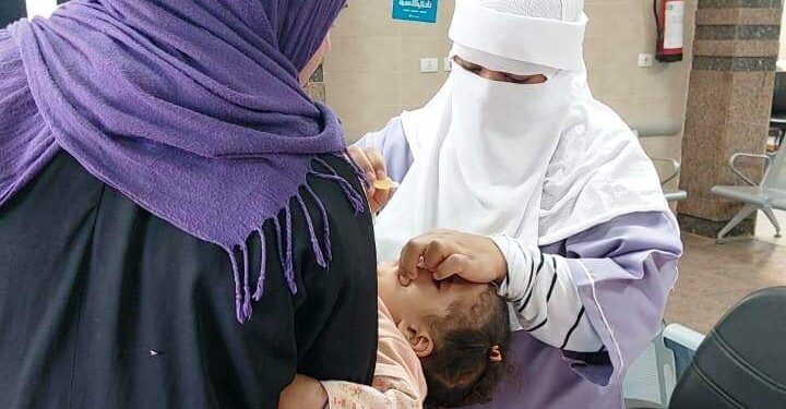إنطلاق الحملة القومية للتطعيم ضد مرض شلل الأطفال بالمجان فى أسوان