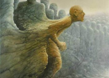 ‏لوحة “الخروج عن القطيع” للفنان البولندي توماس كوبيرا