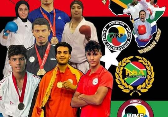 أبطال ليبيا للكاراتية تحصدقلائد البرونزية ببطولة إفريقيا