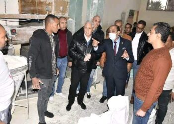 محافظ الأقصر يتفقد سير العمل بمطحن الإتحاد