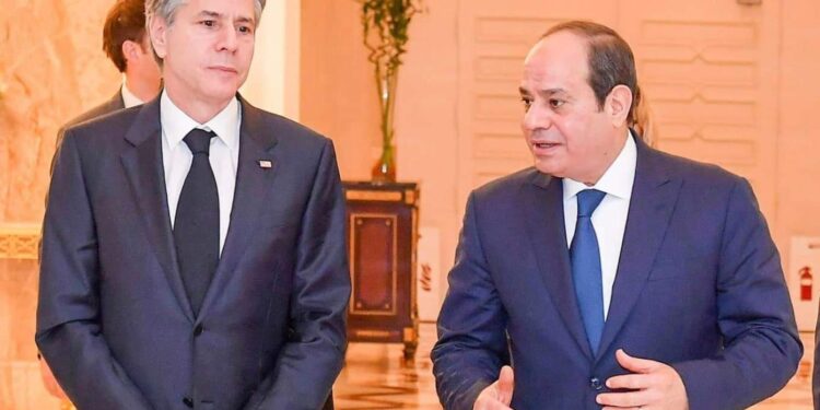 الرئيس السيسي يستقبل وزير خارجية أمريكا…