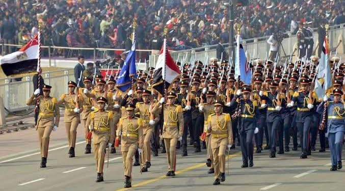 صور القوات المسلحة المصرية  تشارك  بالعرض  العسكرى الهندى