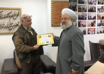 لجنة الدفاع العربي السوري المشترك تكرم العلامة ماهر حمود