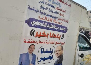 الضبعاوي مبادرة(بلدنا بخير ) لبيع السلع الغذائية بأسعار مخفضة.