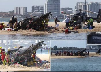 وفاة 4 أشخاص بعد اصطدام مروحتين في أستراليا