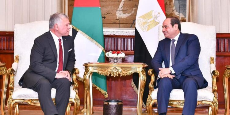 قمة مصرية اردنية بالقاهرة