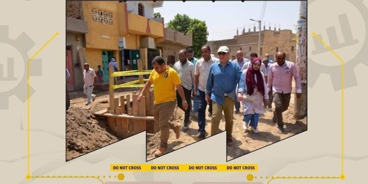 الإنتهاء من تنفيذ ٨٠ % من مشروعات الصرف الصحي بالبياضية