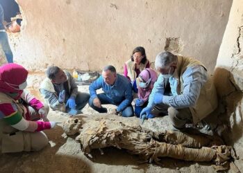 الكشف عن دفنات عائلية لأول مرة من عصر الإنتقال الثاني