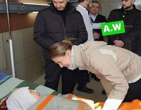 الرئيس الأسد وعقيلتة في زيارة لمصابي حلب…