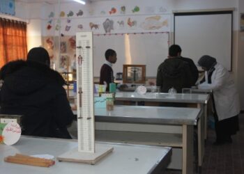 مدرسة حنين للتعليم الاساسي تشارك بمسابقة المعامل على مستوى بنغازى المركز