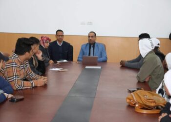 رئيس جامعة طيبة التكنولوجية بالاقصر  يبحث خطة عمل اتحاد الطلاب للفصل الدراسي الثاني