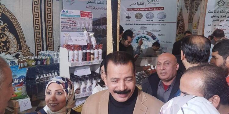 بالصور : إفتتاح معرض أهلا رمضان بمدينة مطوبس.