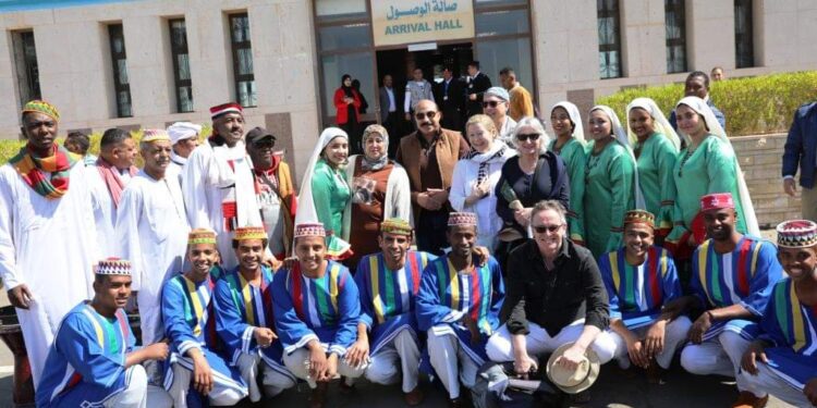 محافظ أسوان يستقبل الضيوف  المشاركين فى فعاليات الإحتفال بتعامد الشمس بمدينة أبو سمبل السياحية