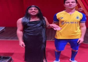 على طريقة جورجينا وكريستيانو.. أوس أوس ومحمد أنور في كواليس «إزاي تخنق جارك»