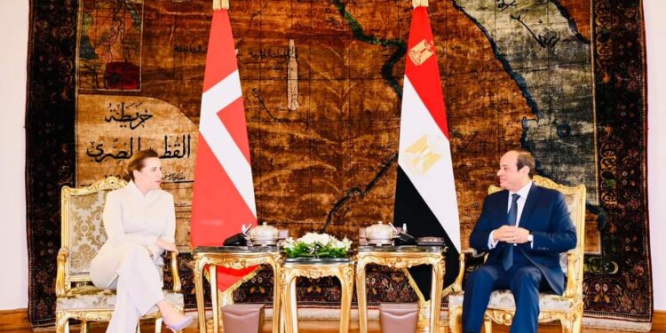 الرئيس السيسى يستقبل رئيسة الدنمارك   كتب أشرف كمال …