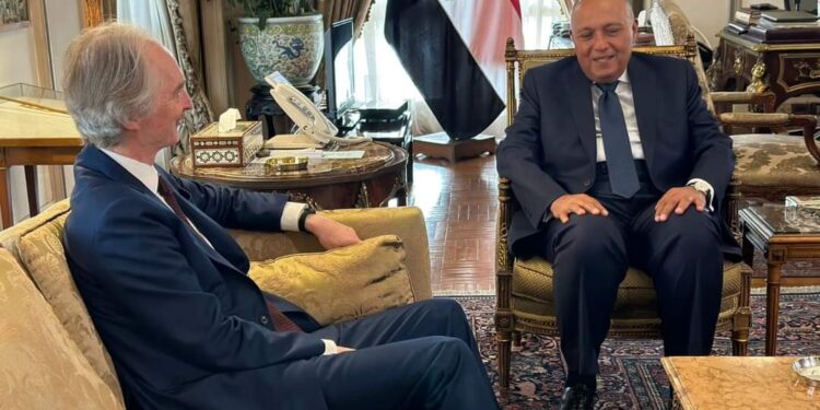 وزير الخارجية يستقبل مبعوث الأمم المتحدة الخاص إلى سوريا …