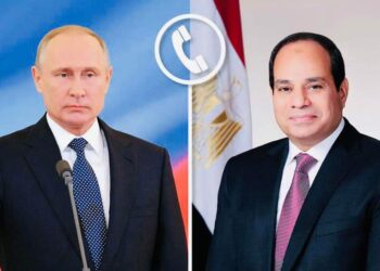 اتصال هاتفي بين الرئيسين السيسي وبوتين
