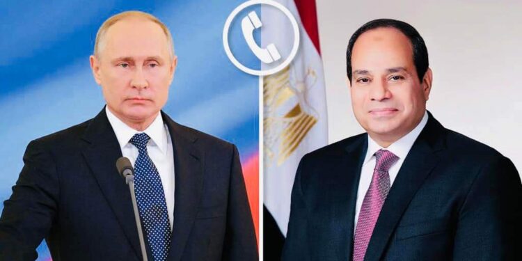 اتصال هاتفي بين الرئيسين السيسي وبوتين