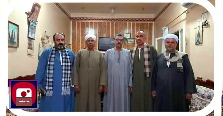 ” قطبي المريس ” العمدة أحمد عبدالجواد بخيت والنائب قناوي أبوالعباس”  في جلسة صلح ولم الشمل   