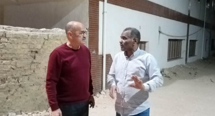 العميد عادل شرشر فى جولة لمتابعة قرى مركز أرمنت فى أول يوم عمل له.