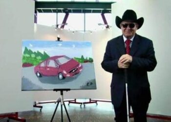 لوحات الفنان الأعمي …