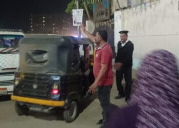 عادل شرشر يحل مشكلة الاختناق المرورى لطريق مسجد الرحمن