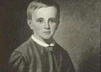 السير إسحاق نيوتن عندما كان طفلاً