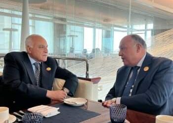 شكري يبحث مع وزير الشئون الخارجية الجزائري العلاقات الثنائية