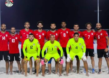 منتخب الشاطئية يواجه فلسطين في الجولة الأخيرة بكأس العرب اليوم