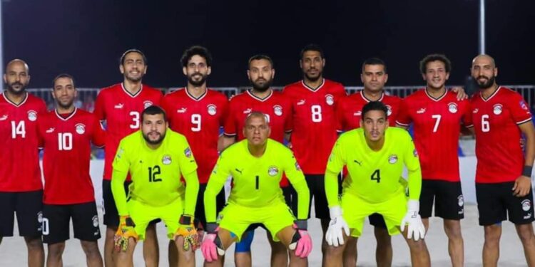 منتخب الشاطئية يواجه فلسطين في الجولة الأخيرة بكأس العرب اليوم