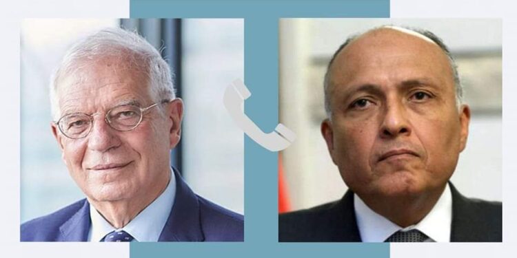 وزير الخارجية يتلقى اتصالاً من الممثل الأعلى للإتحاد الأوروبي