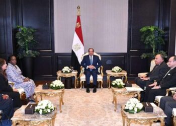 السيسي يلتقي رئيس جمهورية جزر القمر