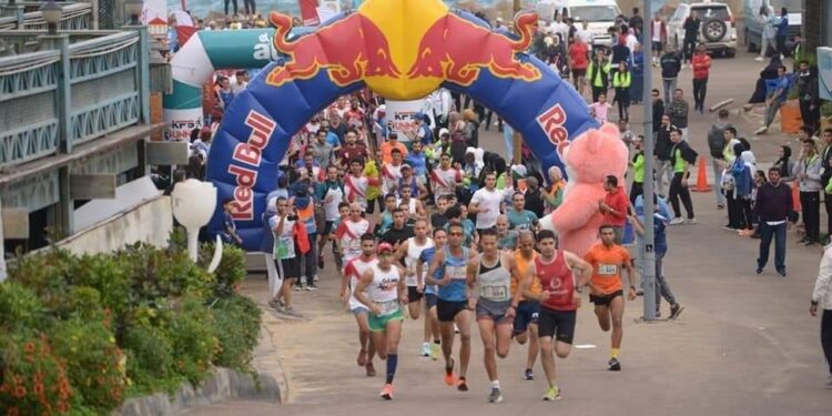 ١٠٠٠ مشارك من ١٢ جنسيه فى نصف ماراثون الاسكندرية