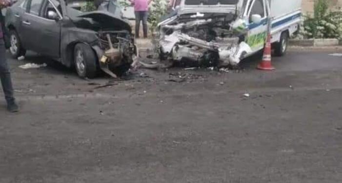 مصرع شخصين واصابة ثلاثه ٱخرين اثر حادث سير بالطود جنوب الاقصر