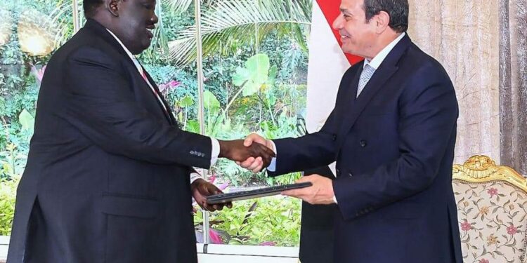 السيسي يتسلم رسالة من سلفا كير بشأن تطور الأوضاع في السودان