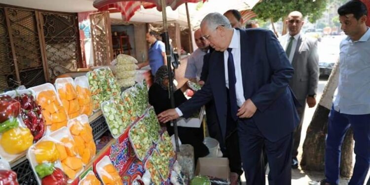 وزير الزراعة يتفقد المنافذ التابعة للوزارة ويوجه بتوفير السلع