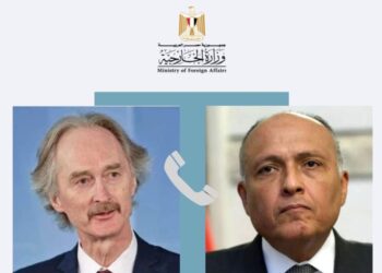 وزير الخارجية يتلقى اتصالاً هاتفياً مع مبعوث الأمم المتحدة الخاص إلى سوريا …